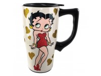 Tasse de Voyage Betty Boop en céramique 18oz / Coeur D'or